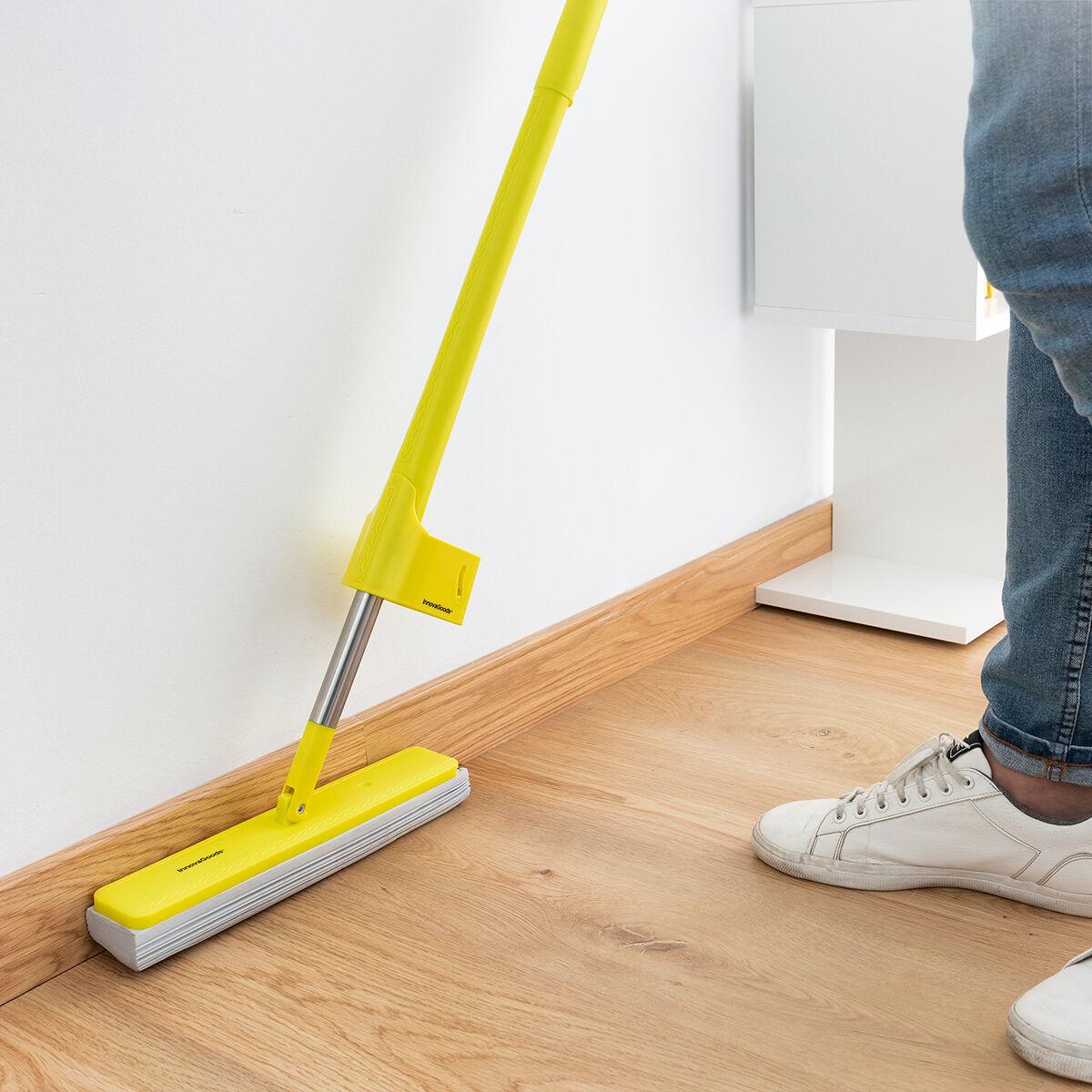 2-in-1 Dust Mop-Floor Mop with Self-wringing Sponge Wringop InnovaGoods - Sterilamo