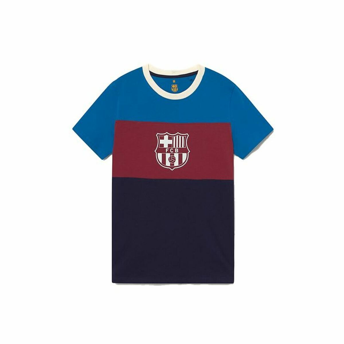Tricou de Fotbal cu Mânecă Scurtă Bărbat F.C. Barcelona Albastru