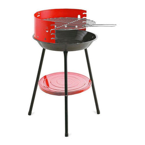 Barbecue Algon Circular Red Grill (36 x 36 x 55 cm) - Sterilamo