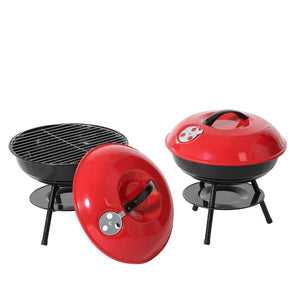 Barbecue Portable Red/Black 35,5 x 37 cm - Sterilamo