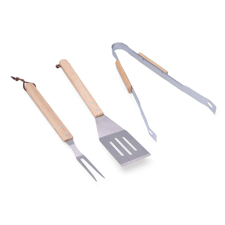 Barbecue utensils EDM 5,5 x 25 cm / 39 cm / 35 cm - Sterilamo