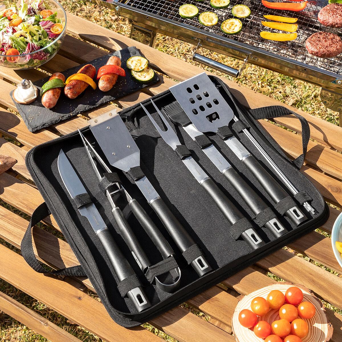 BBQ Utensils Kit with Case BBSet InnovaGoods 12 Pieces - Sterilamo