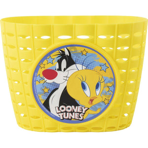 Children's Bike Basket Looney Tunes CZ10960 Yellow - Sterilamo