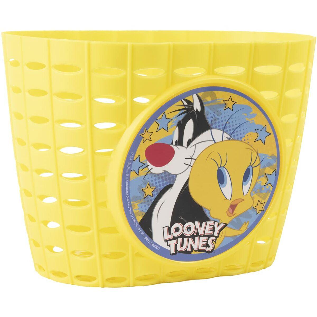 Children's Bike Basket Looney Tunes CZ10960 Yellow - Sterilamo