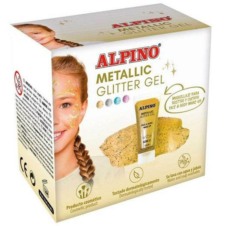 Children's Makeup Alpino Glitter Gel 6 Pieces - Sterilamo