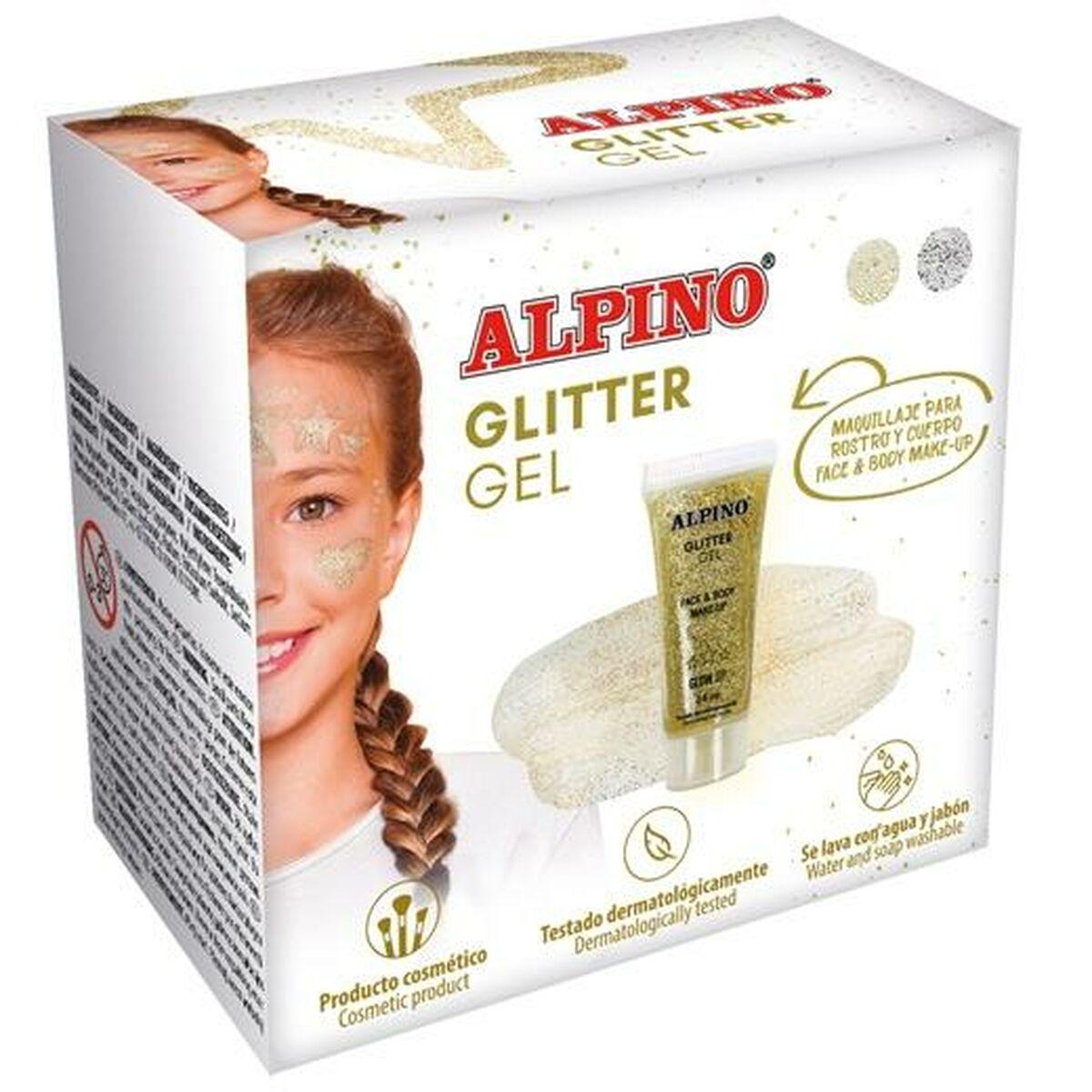 Children's Makeup Alpino Transparent Glitter Gel 6 Pieces - Sterilamo