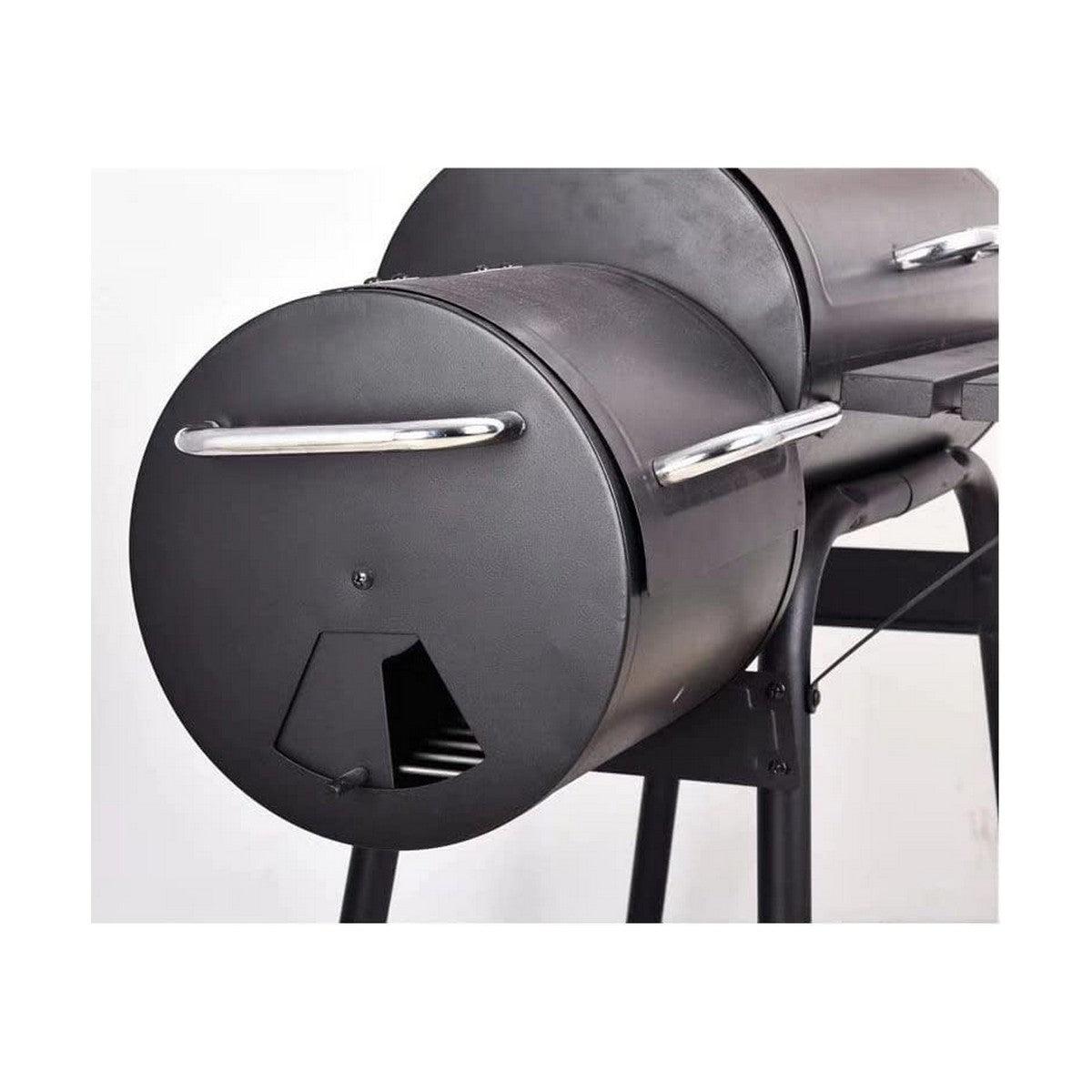 Coal Barbecue with Cover and Wheels Black (112 x 63 x 112 cm) - Sterilamo