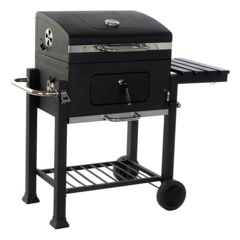 Coal Barbecue with Cover and Wheels DKD Home Decor Steel (140 x 60 x 108 cm) - Sterilamo