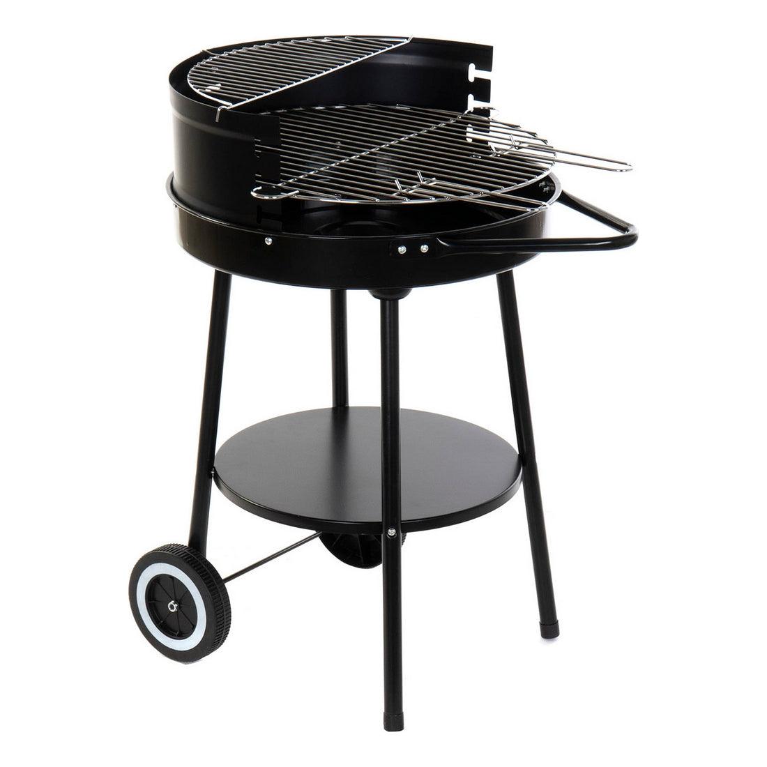 Coal Barbecue with Wheels DKD Home Decor Metal (59 x 49 x 82 cm) - Sterilamo