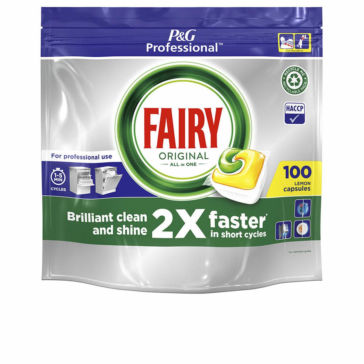 Dishwasher lozenges Fairy All in 1 Original Lemon (100 Units) - Sterilamo