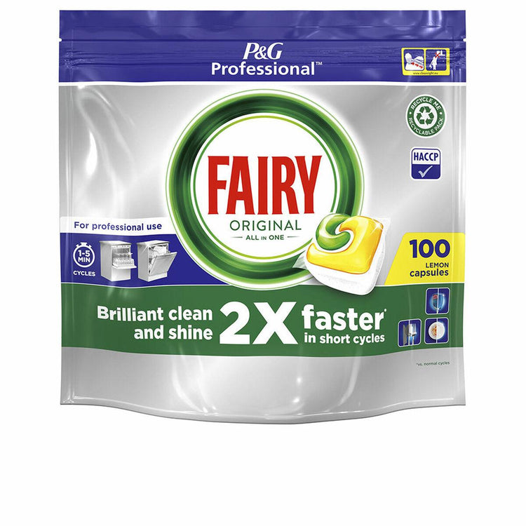 Dishwasher lozenges Fairy All in 1 Original Lemon (100 Units) - Sterilamo