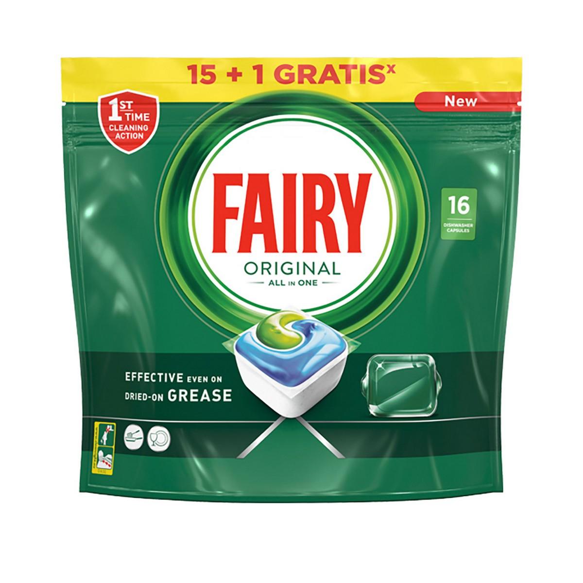 Dishwasher lozenges Fairy Original 16 Capsules - Sterilamo