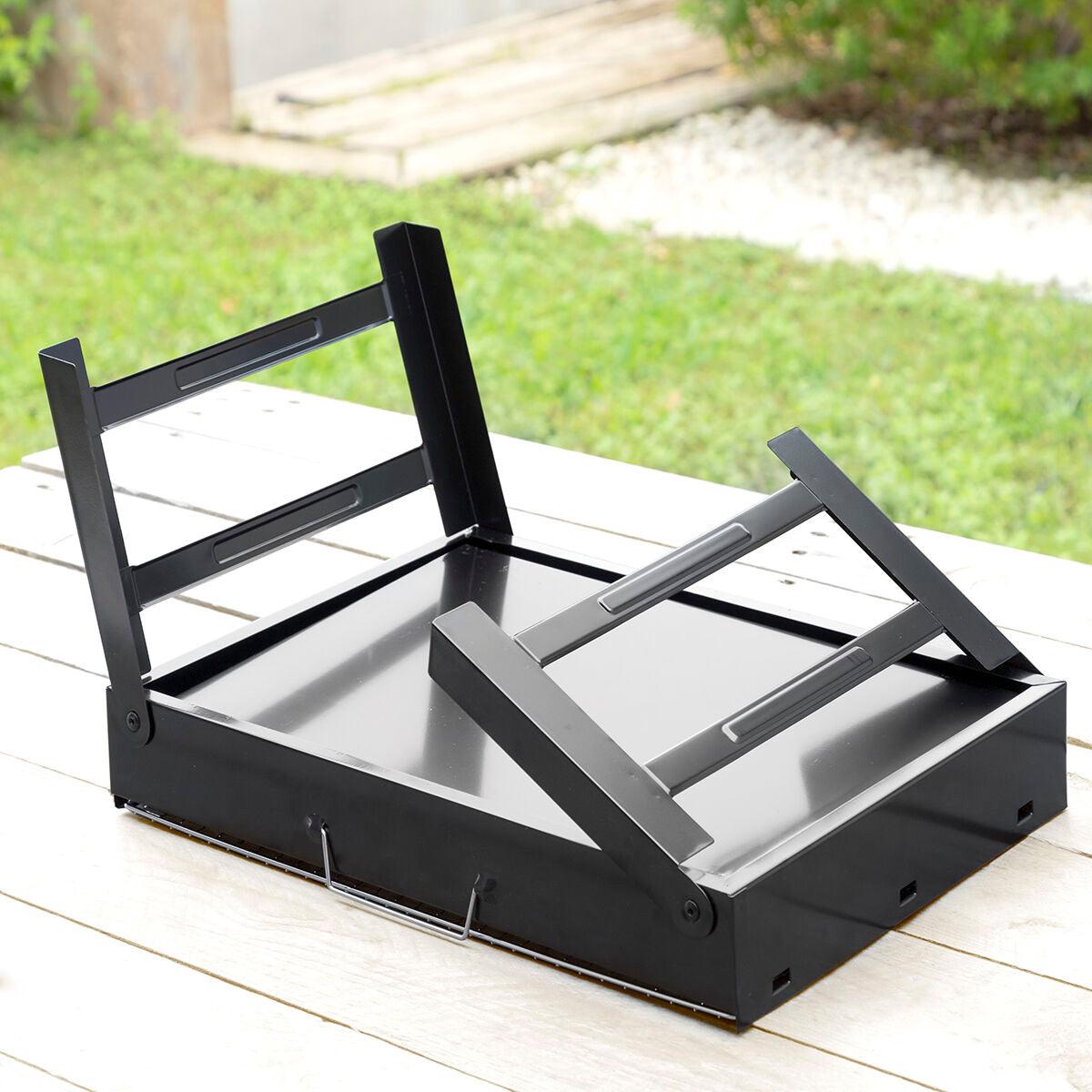 Folding Portable Barbecue for use with Charcoal BearBQ InnovaGoods - Sterilamo