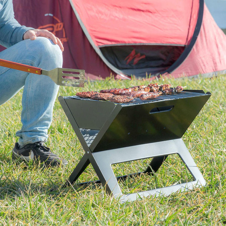 Folding Portable Barbecue for use with Charcoal FoldyQ InnovaGoods - Sterilamo