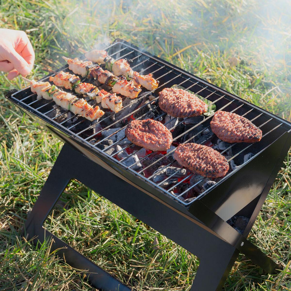 Folding Portable Barbecue for use with Charcoal FoldyQ InnovaGoods - Sterilamo