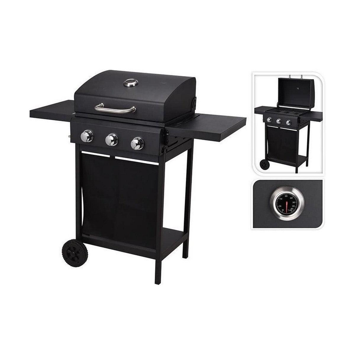 Gas Barbecue Vaggan 139 x 56,5 x 106 cm Black - Sterilamo