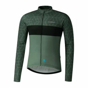 Men's Sports Jacket Shimano Vertex Printed Green - Sterilamo