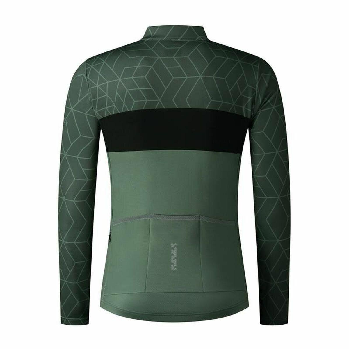 Men's Sports Jacket Shimano Vertex Printed Green - Sterilamo