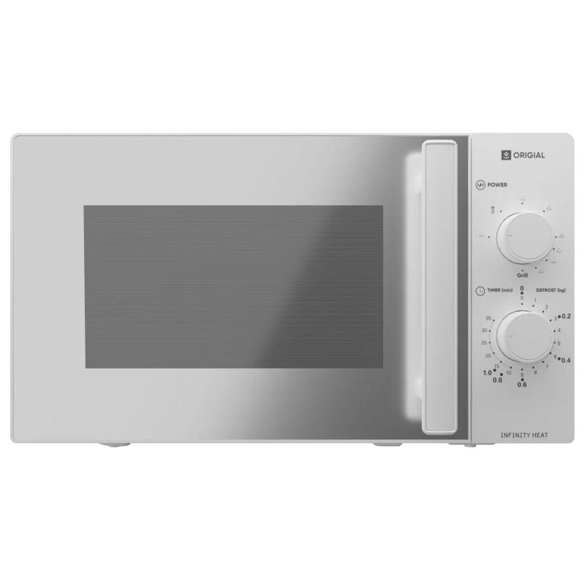 Microwave with Grill Origial ORIMICG20FSMIRW White 20 L 1000 W - Sterilamo