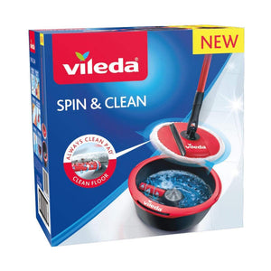 Mop with Bucket Vileda Spin & Clean Rotating polypropylene - Sterilamo