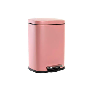 Pedal bin DKD Home Decor 21 x 18 x 29,5 cm Metal 5 L Peach polypropylene Basic - Sterilamo