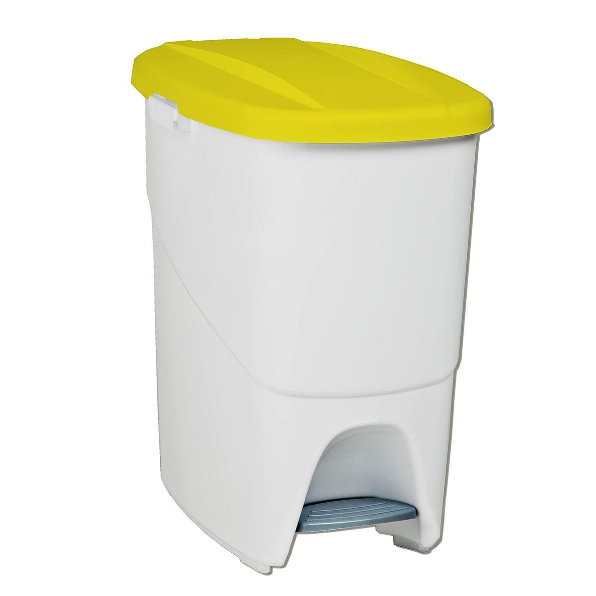 Pedal bin White 25 L (39,3 x 27 x 42 cm) - Sterilamo