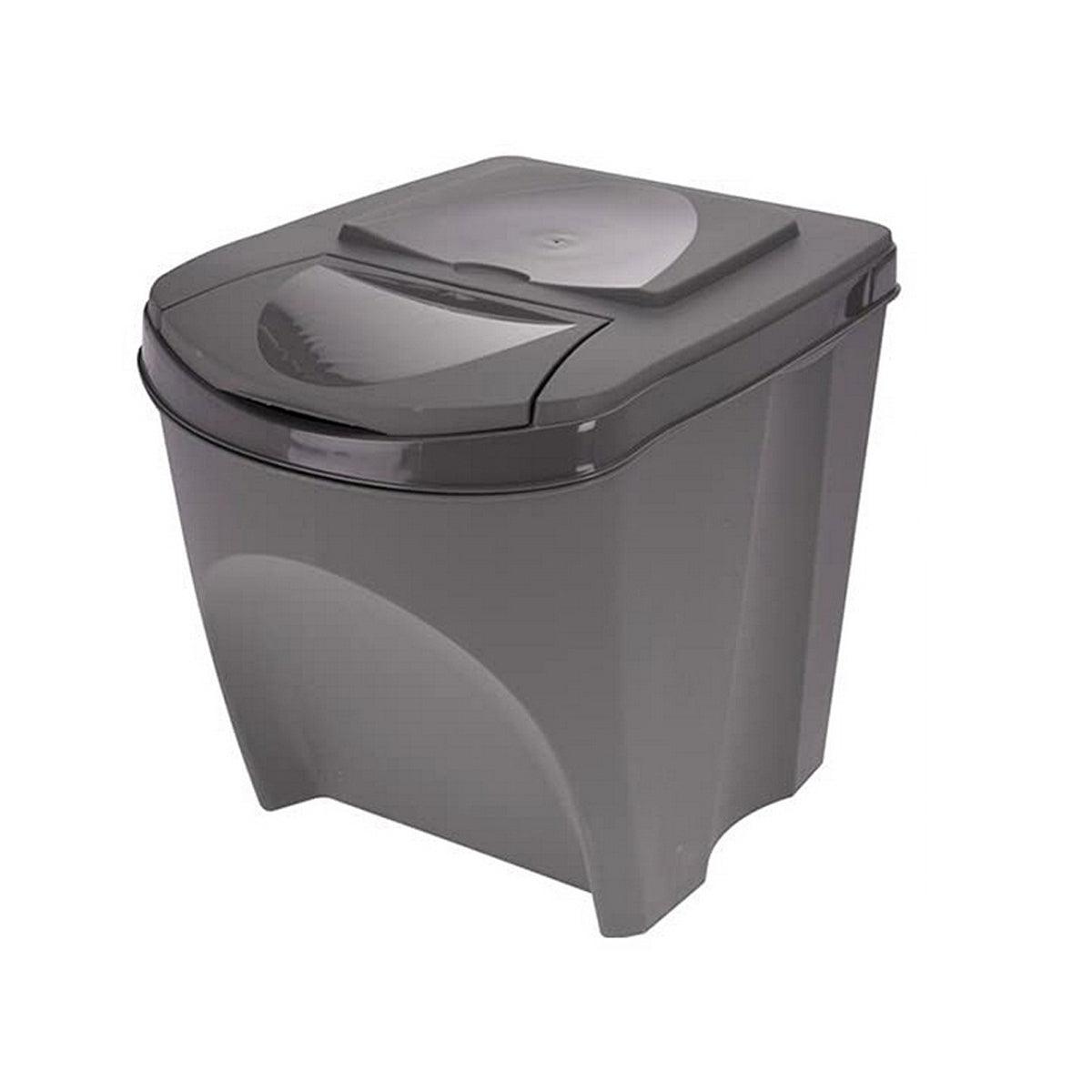 Recycling Waste Bin Sortibox Black (3 x 25 l) - Sterilamo