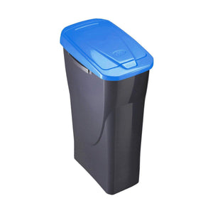 Rubbish bin Black/Blue polypropylene (15 L) - Sterilamo