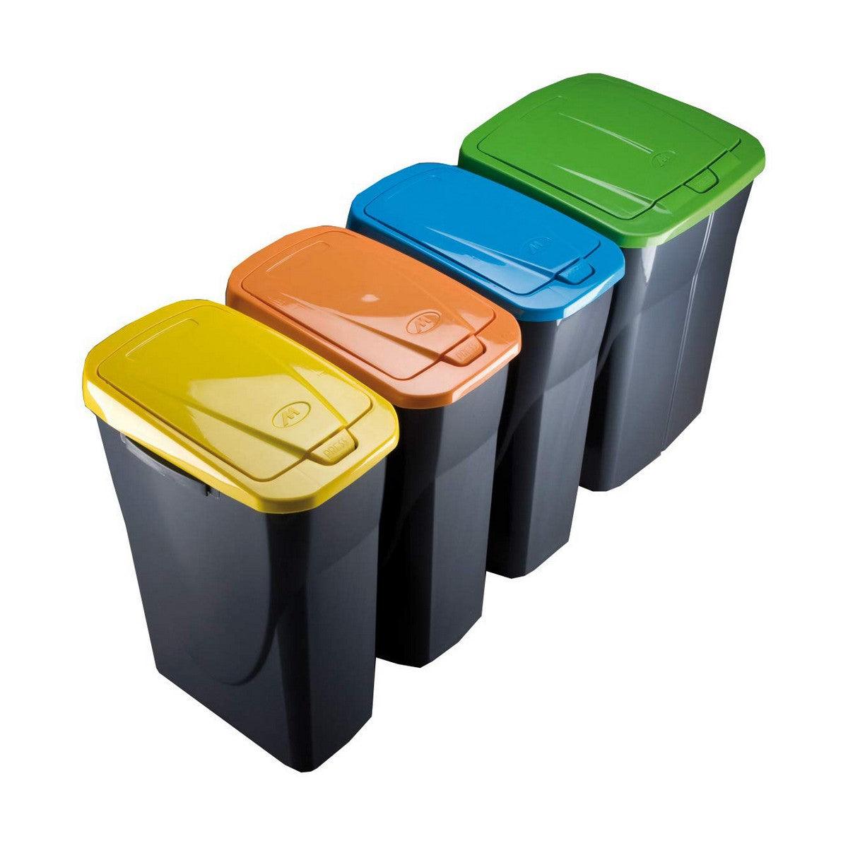 Rubbish bin Black/Blue polypropylene (15 L) - Sterilamo