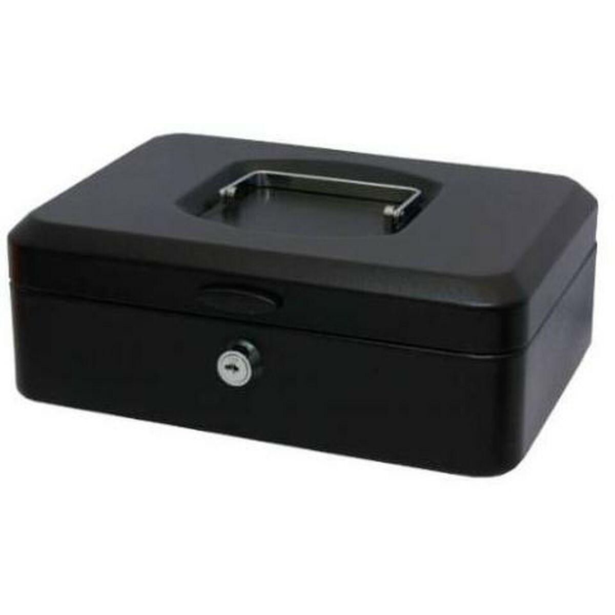 Safe-deposit box Bismark 25 x 9 x 17 cm Black Metal - Sterilamo