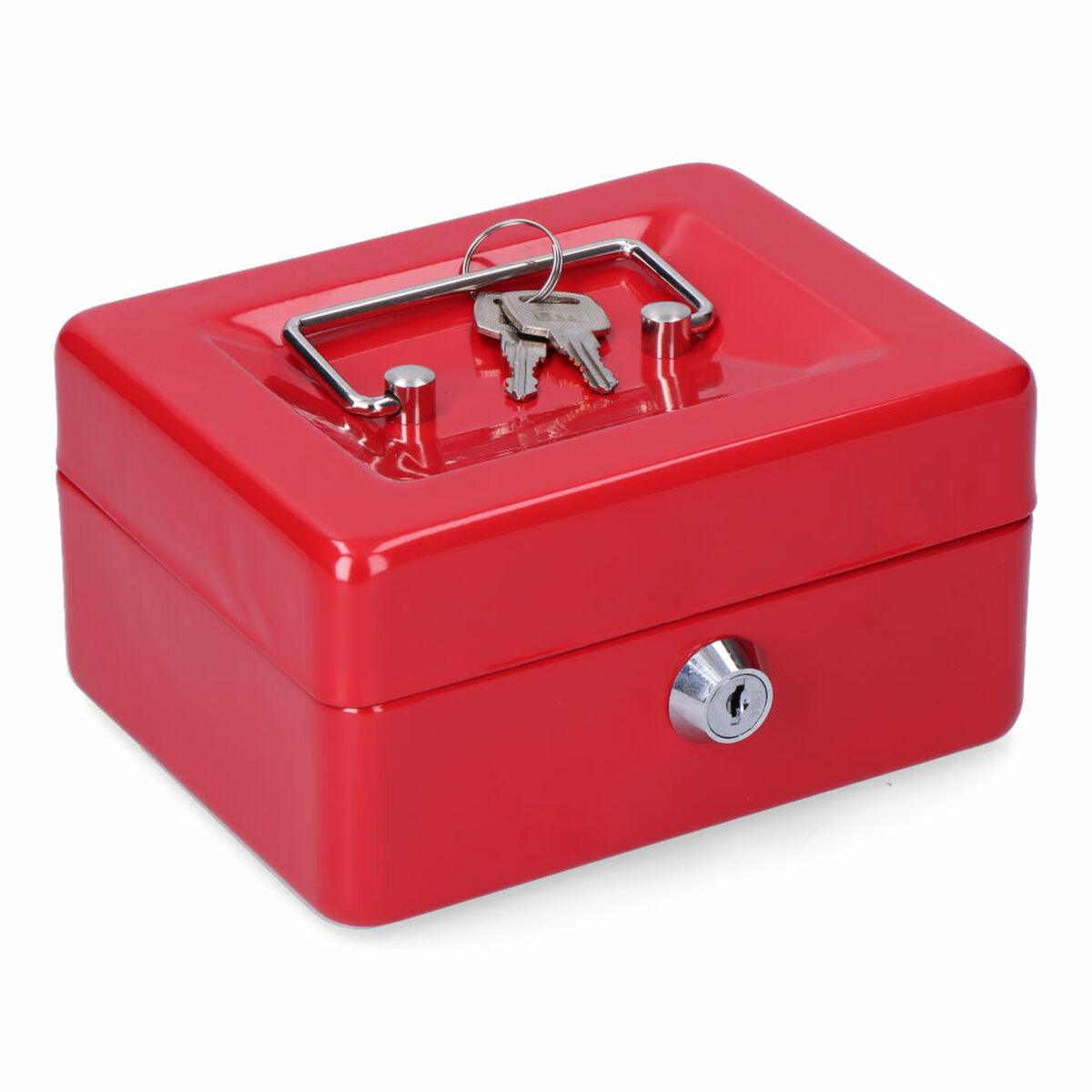 Safe-deposit box Micel CFC09 M13392 15,2 x 11,8 x 8 cm Red Steel - Sterilamo