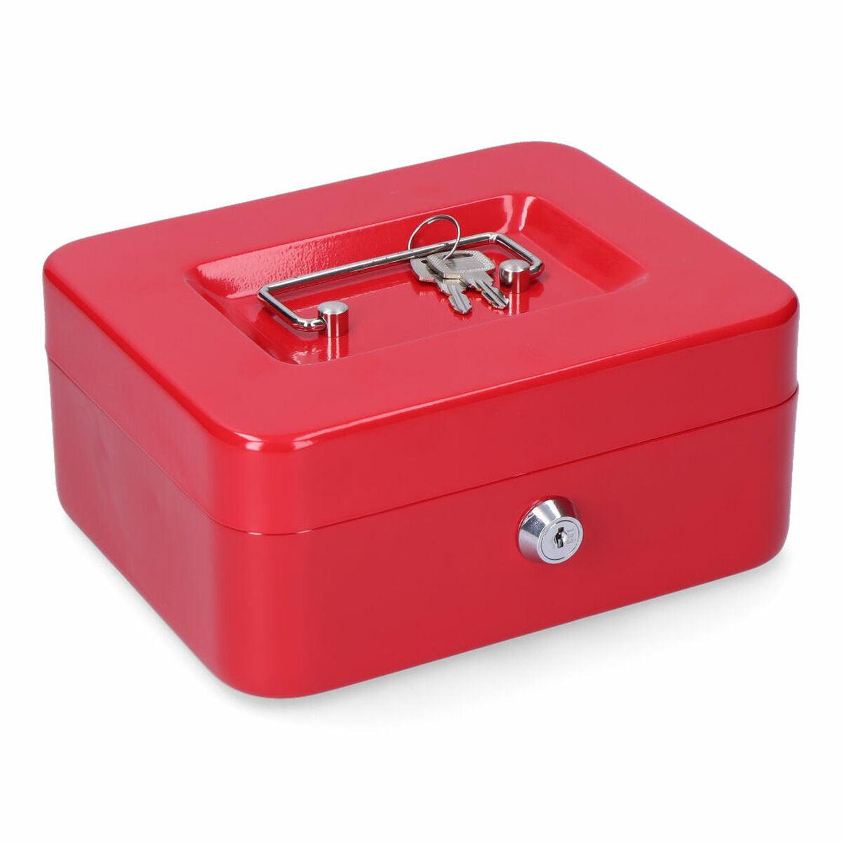 Safe-deposit box Micel CFC09 M13395 20 x 16 x 9 cm Red Steel - Sterilamo