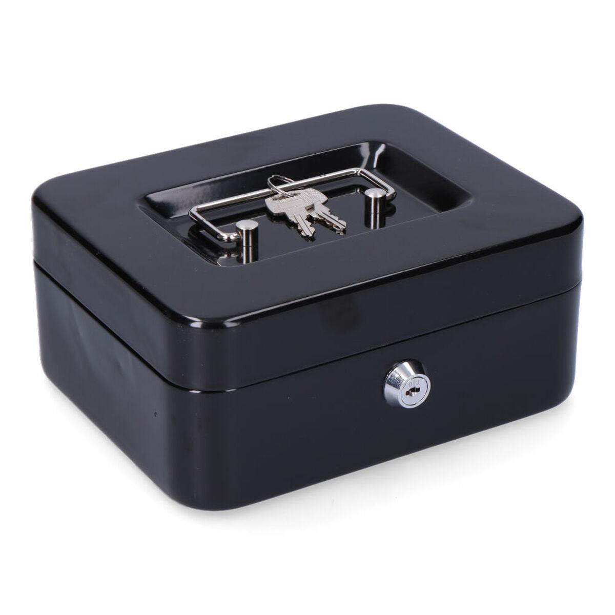 Safe-deposit box Micel CFC09 M13396 20 x 16 x 9 cm Black Steel - Sterilamo