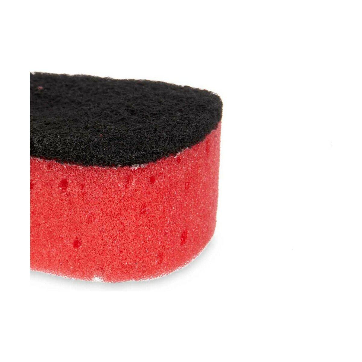 Scourer Foam Red Black Abrasive fibre (40 Units) - Sterilamo