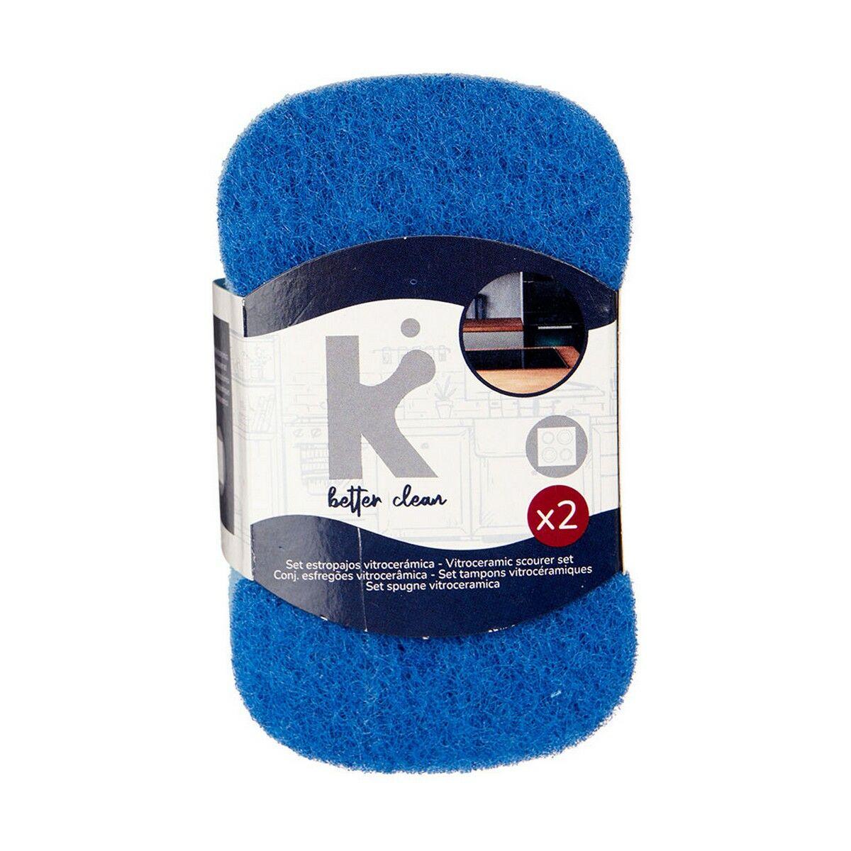 Set of scourers Blue Polyurethane (32 Units) - Sterilamo