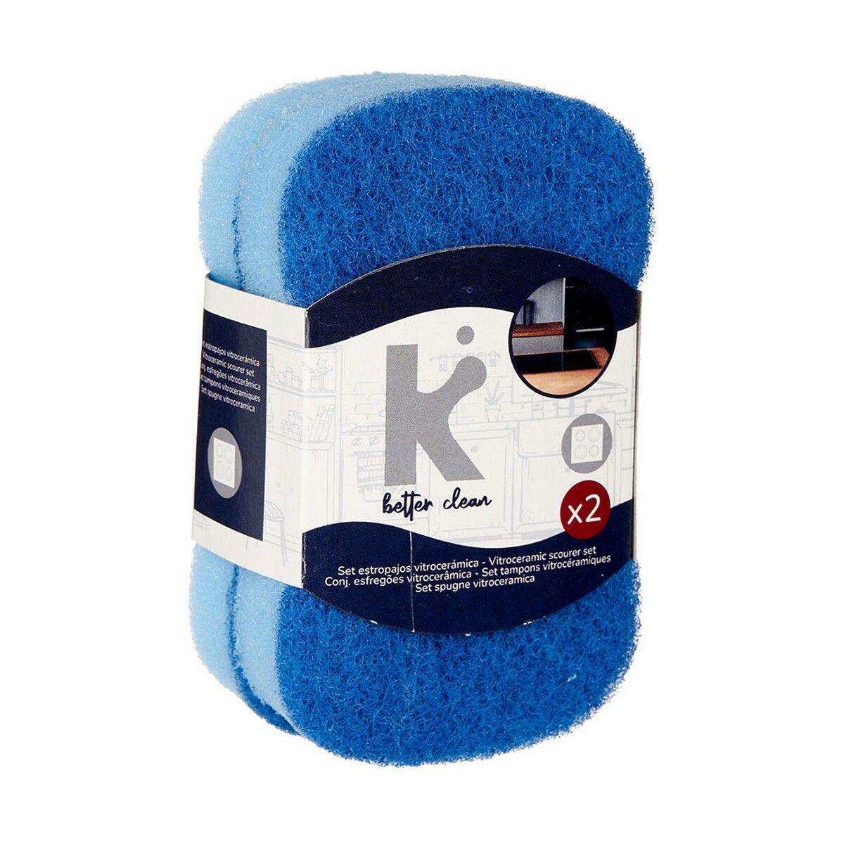 Set of scourers Blue Polyurethane (32 Units) - Sterilamo