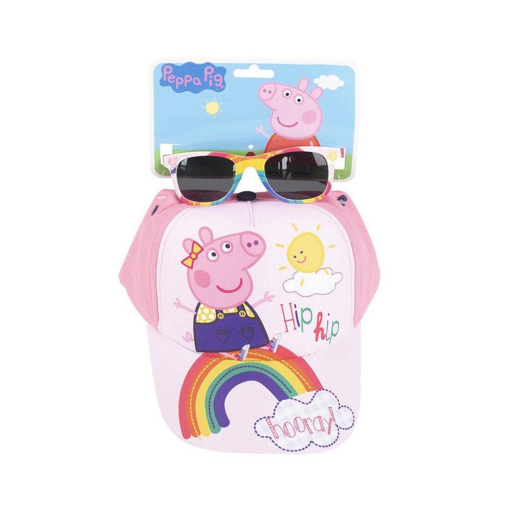 Set Peppa Pig Sunglasses Pink Hat (2 pcs) - Sterilamo