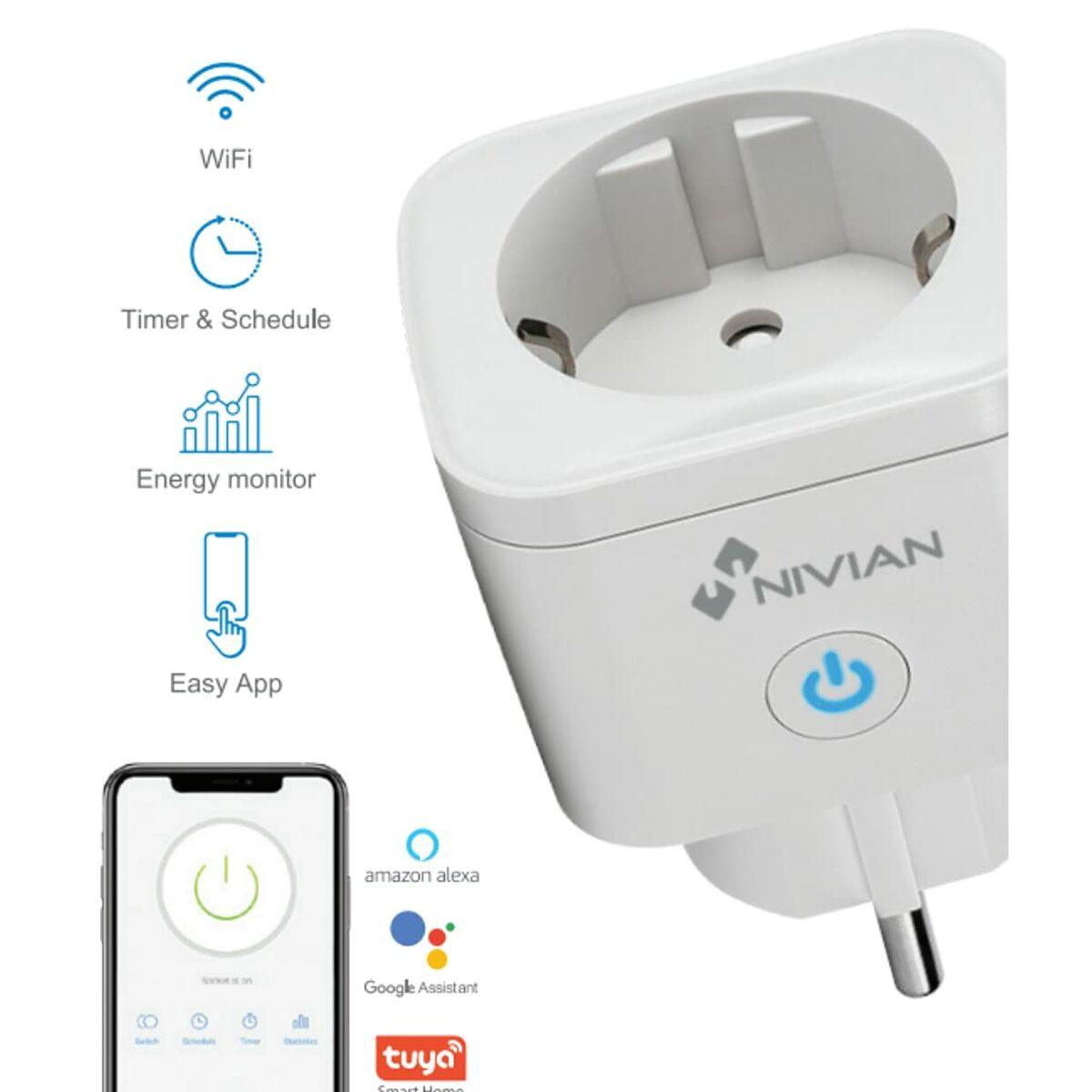 Smart Plug Nivian 4XNVS-SOCKETF-W2 - Sterilamo