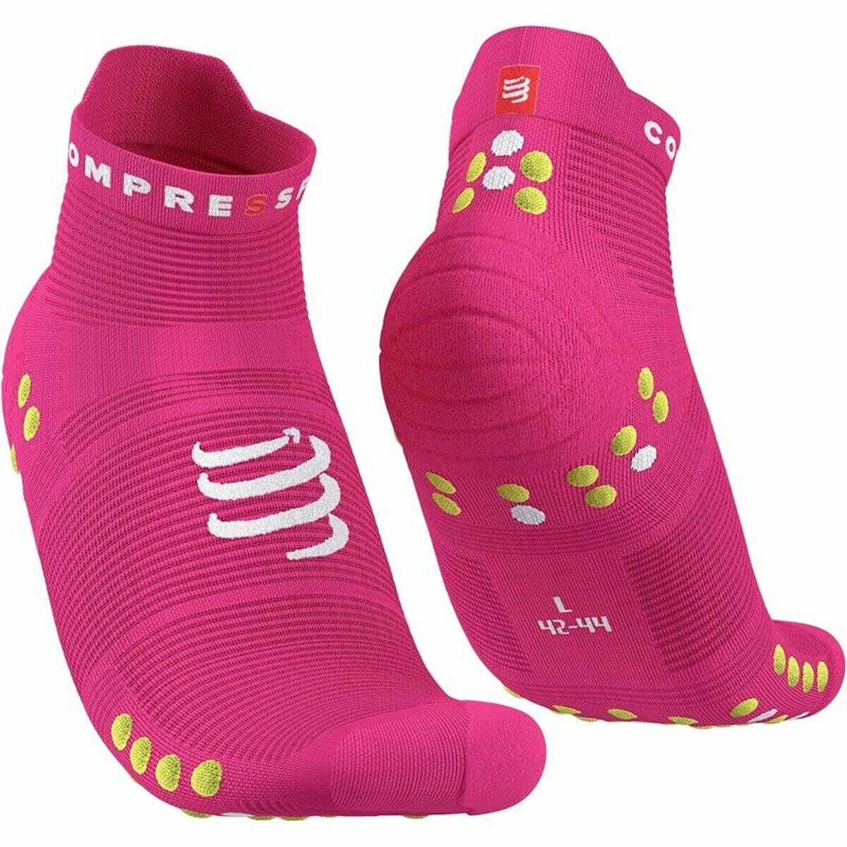 Sports Socks Compressport Pro Racing Fuchsia - Sterilamo