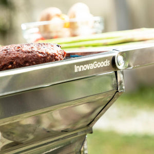 Stainless Steel Foldable Charcoal BBQ ExelQ InnovaGoods - Sterilamo