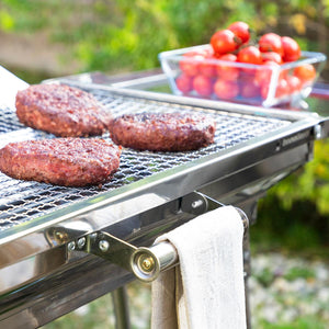 Stainless Steel Foldable Charcoal BBQ ExelQ InnovaGoods - Sterilamo