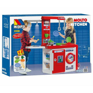 Toy kitchen Moltó Kitchen 82 x 28 x 57 cm 12 Pieces 19160 - Sterilamo