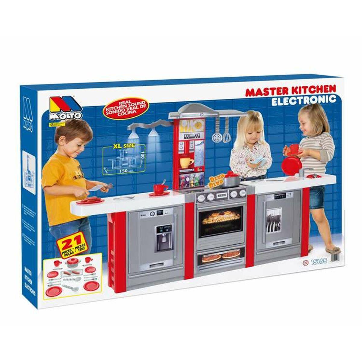 Toy kitchen Moltó Masterkitchen 150 x 34 x 102 cm 15168 - Sterilamo