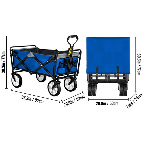 Trolley Folding Camping Wagon | Vevor Folding Wagon Cart | Folding - Sterilamo