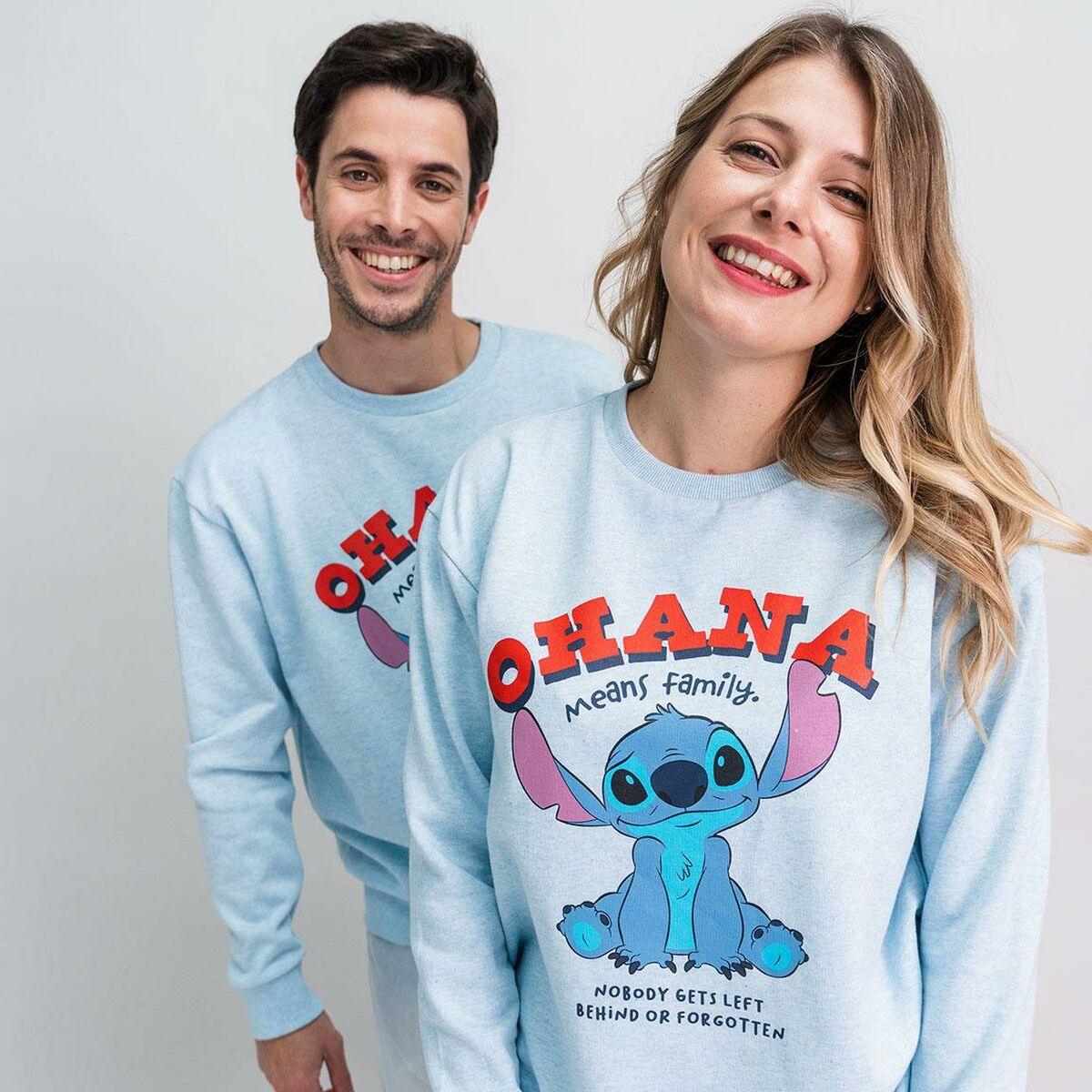 Unisex Sweatshirt without Hood Stitch Light Blue - Sterilamo