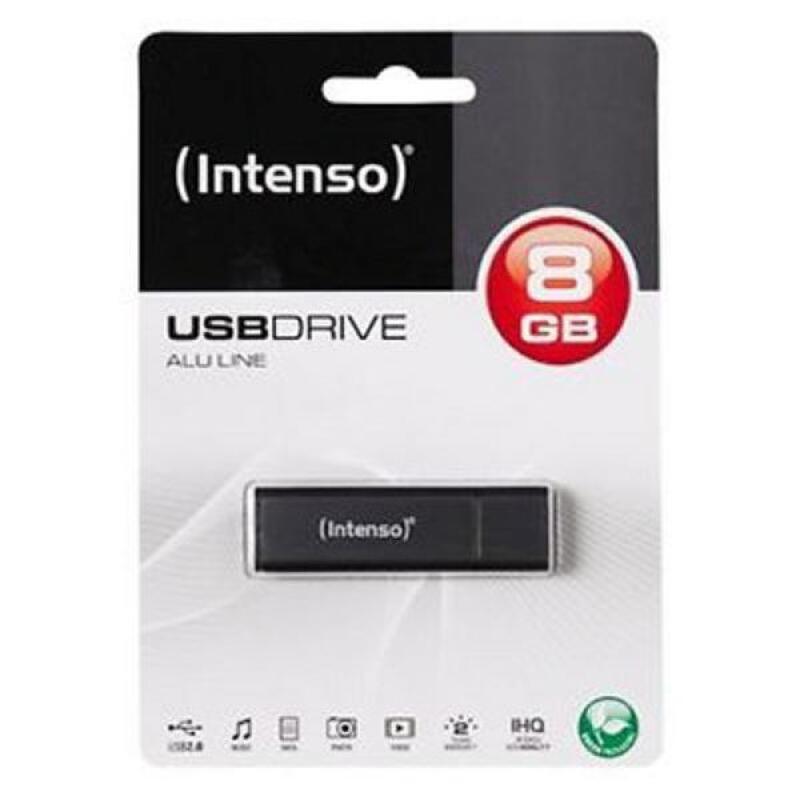 USB stick INTENSO ALU LINE 8 GB Anthracite 8 GB USB stick - Sterilamo