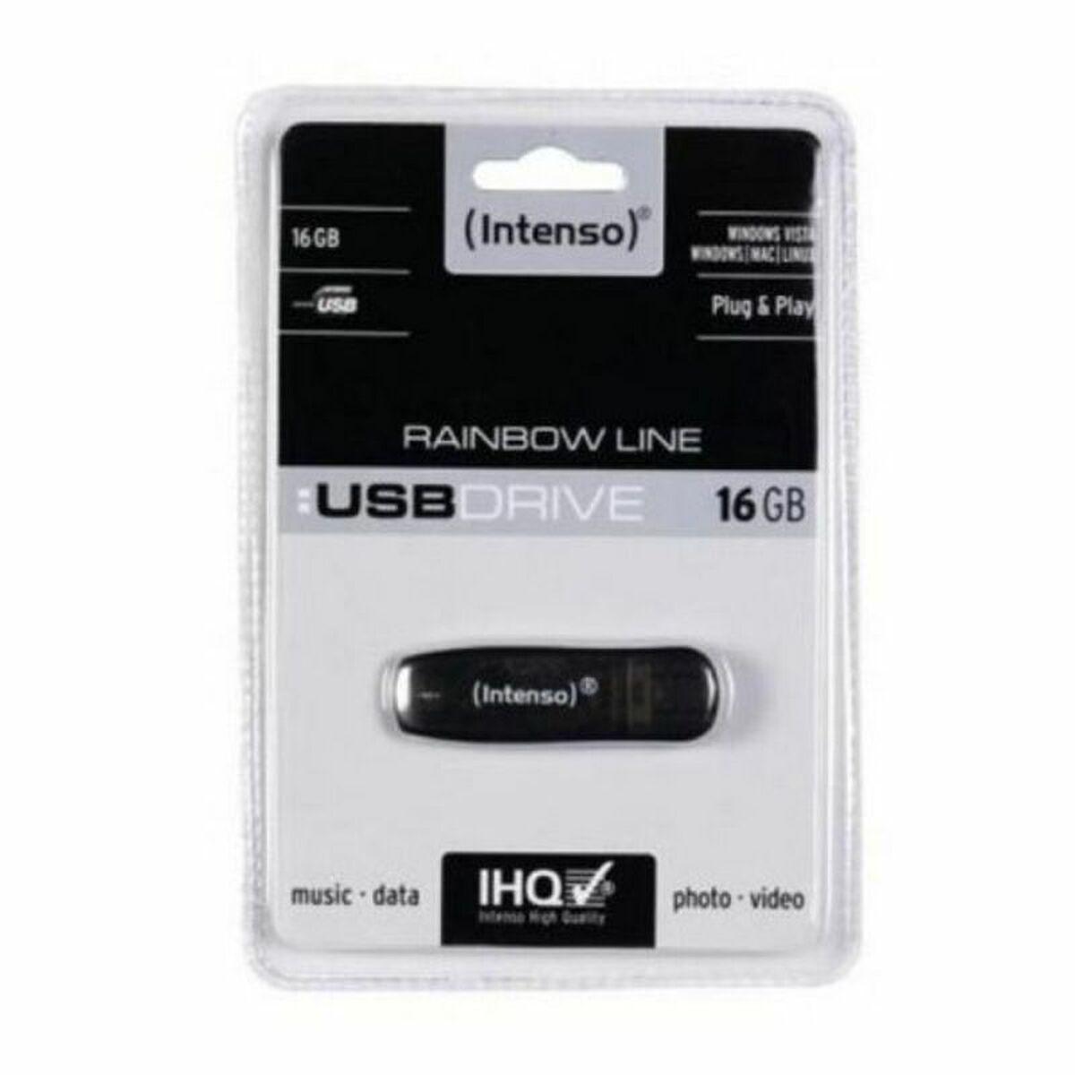 USB stick INTENSO Rainbow Line 16 GB Black 16 GB USB stick - Sterilamo