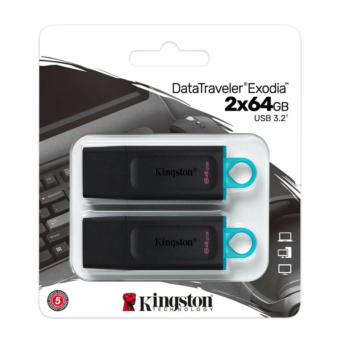 USB stick Kingston DataTraveler Exodia Green 64 GB 2 pcs - Sterilamo