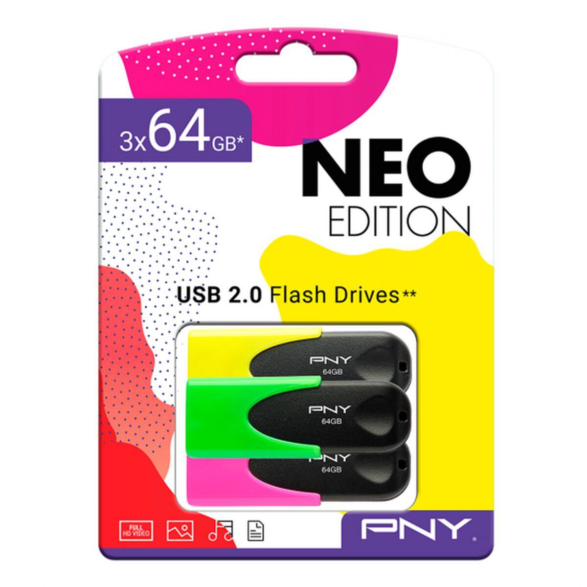 USB stick PNY 64 GB (3 uds) - Sterilamo