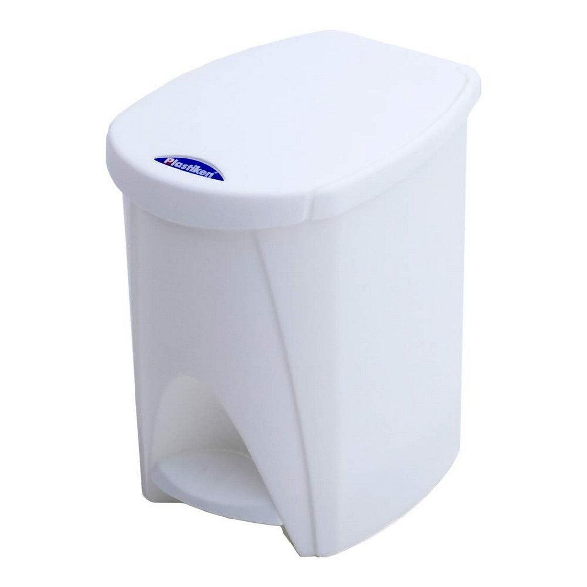 Waste bin with pedal Plastiken White PVC - Sterilamo